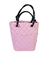 Mini Cambon Tote, £350, Handbags, Black/Pink, Leather, Back view